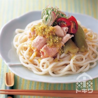 豚しゃぶの香味スタミナうどん