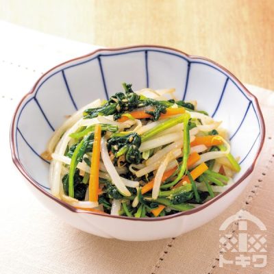 ほうれん草ともやしのナムル
