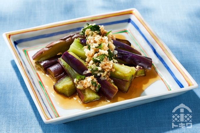 なすの香味甘酢だれ