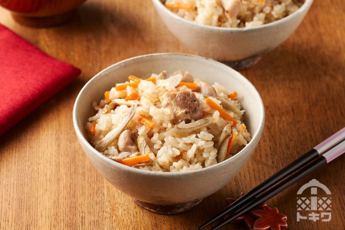 鶏ごぼう炊き込みご飯
