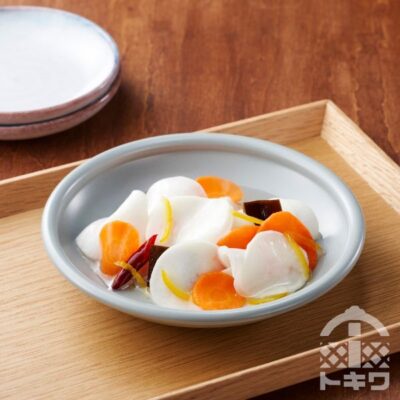 小かぶと人参の千枚漬け