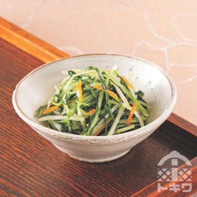 水菜とゆずの浅漬け