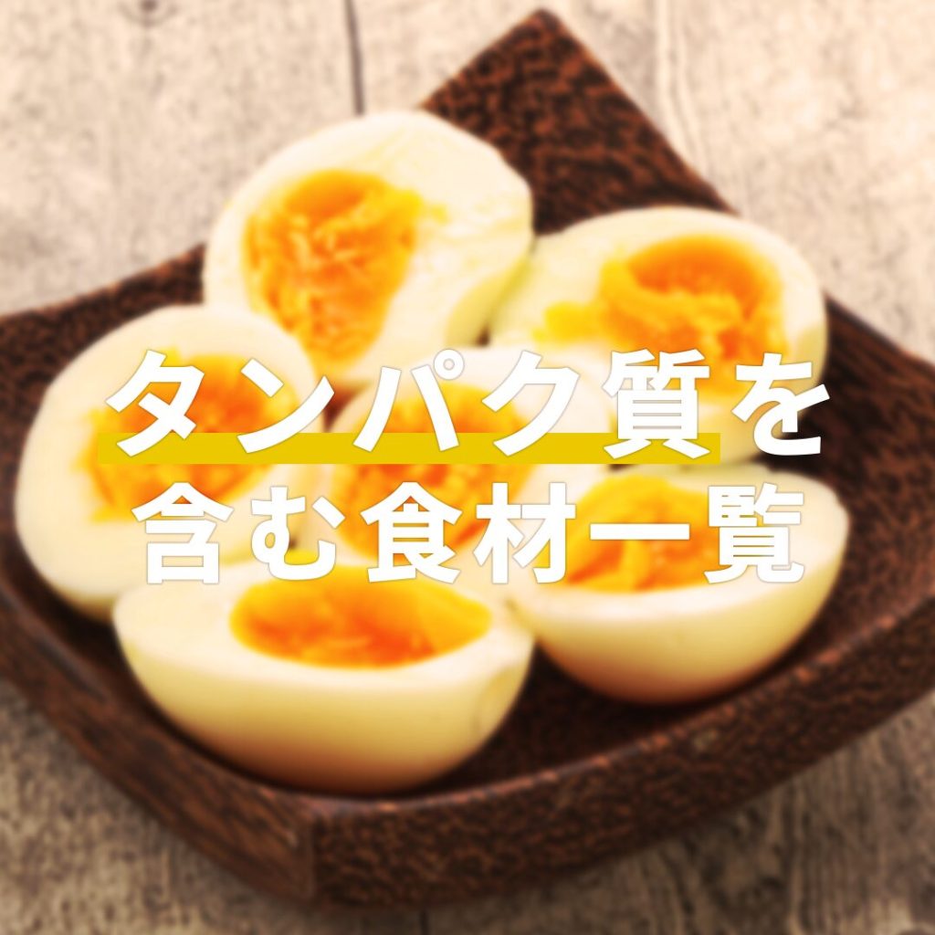 タンパク質を含む食材一覧