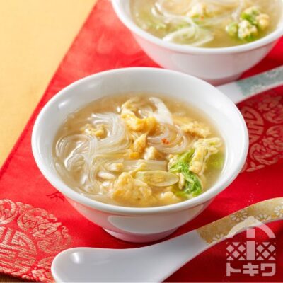 白菜と春雨の中華スープ