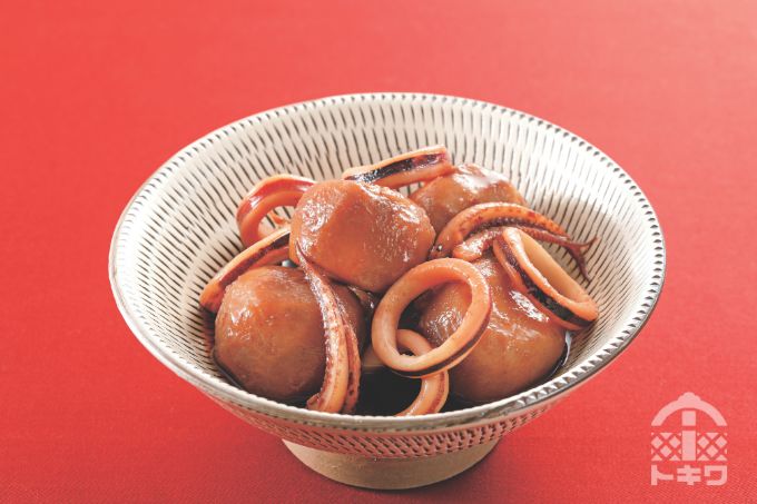 里芋といかの煮物